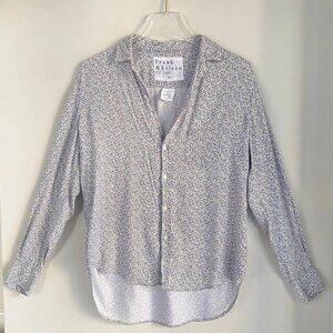 Frank & Eileen Blue Floral Button-Up Shirt | Relaxed Fit | Medium